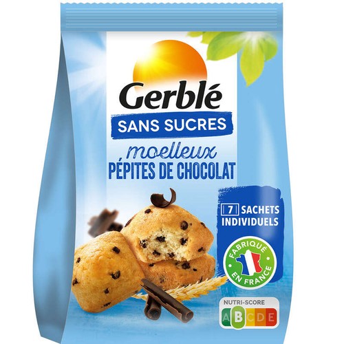 Gerblé Moelleux  Pépites Chocolat Sans Sucres Ajoutés  196g
