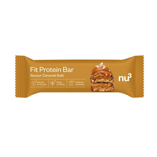 Nu3 FIT Barre protéinée caramel salé 55g