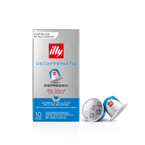 Illy Café Espresso Decaffeinato 100% Arabica x10 capsules 57g