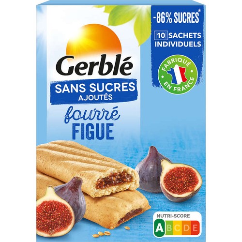 Gerblé Biscuit Fourré Figue Sans Sucres Ajoutés 180g