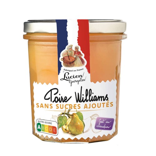 Lucien Georgelin Confiture Poire Sans Sucres Ajoutés 320g