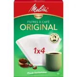 Melitta Filtre à Café 1x4 blanc lot de 80