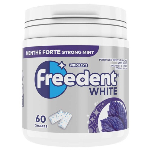 Freedent White Menthe Forte Boîte De 60 Dragées 84g
