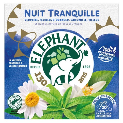 Elephant Infusion Nuit tranquille 20 sachets