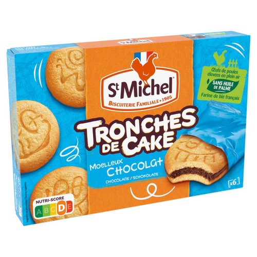 St Michel Tronches De Cake Chocolat x6