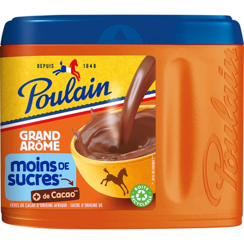 Poulain Chocolat en poudre grand arôme de sucres 400g