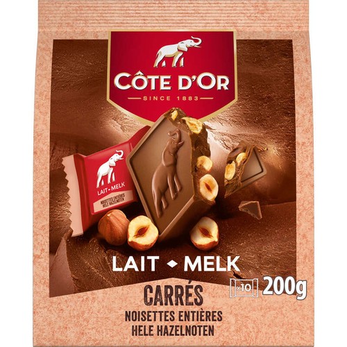 Côte d'Or Chocolat au Lait Noisettes Entières 10x20g