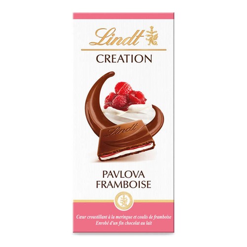 Lindt Chocolat Création Lait Pavlova Framboise 150g