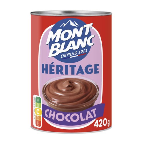 Mont blanc Crème dessert boîte héritage chocolat 420g