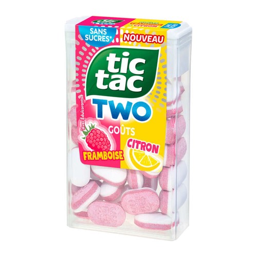 Tic Tac Two Framboise Citron 38 pastilles - 38,5g