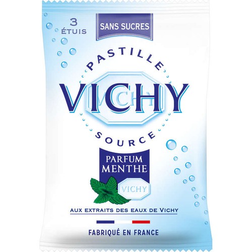 Pastille Vichy, Parfum Menthe, Sans Sucres 19g