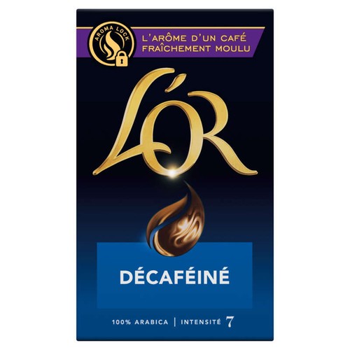 L'Or Café moulu Décaféiné 100% Arabica intensité 7 250g