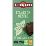 Alter Eco Chocolat Noir aux Éclats de Menthe Bio 100g
