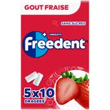 Freedent Goût Fraise 5x10 Dragées 70g