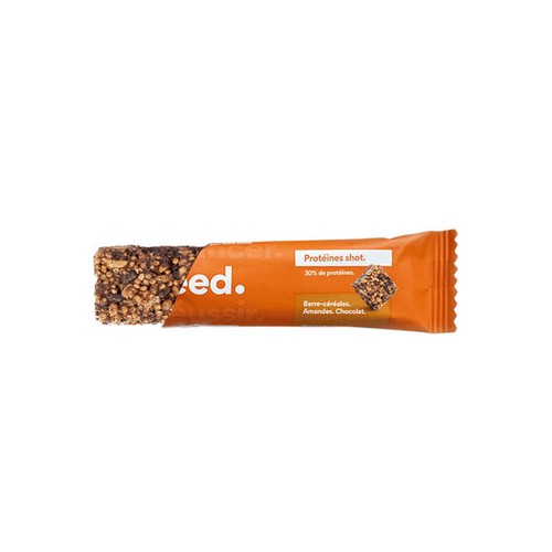 Feed Barre Céréales Protéines Shot chocolat Amande 40g