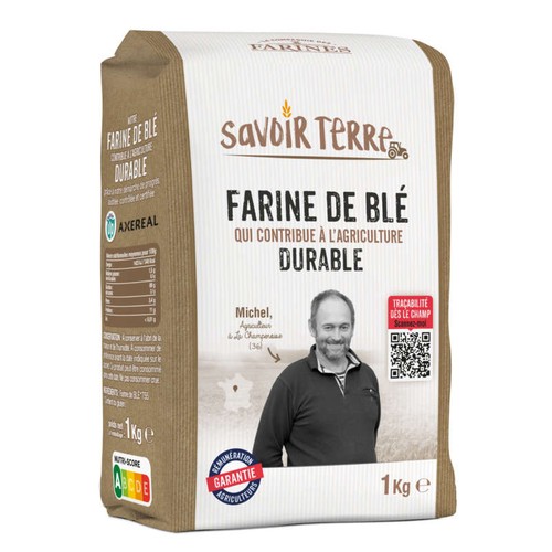 La Compagnie des Farines - farine de blé savoir-terre T55 - 1kg