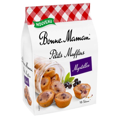 Bonne Maman Petits muffins Myrtille x16 235g