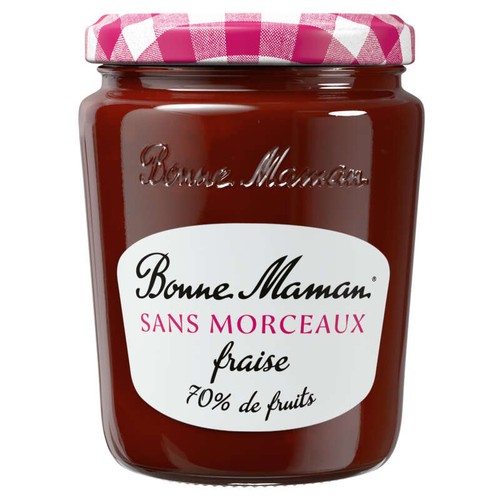 Bonne Maman Confiture Sans Morceaux Fraise 310g