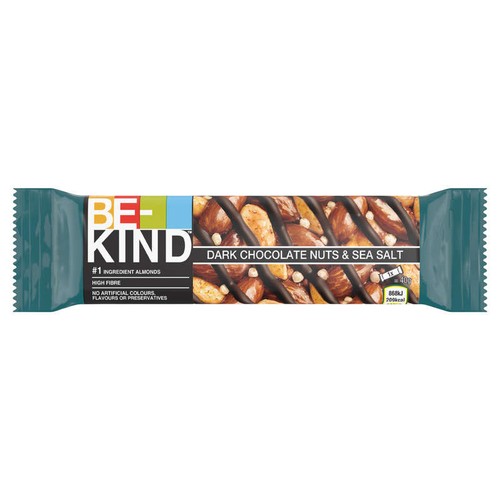 Be-kind Barre Au Noix Chocolat Noir & Sel De Mer 40g