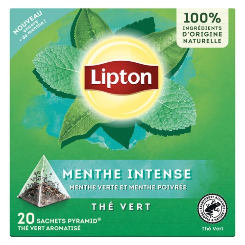 Lipton Thé Vert Aromatisé Menthe Intense x20 - 32g