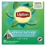 Lipton Thé Vert Aromatisé Menthe Intense x20 - 32g