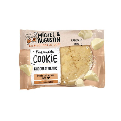 Michel & Augustin Cookie au chocolat blanc 70g