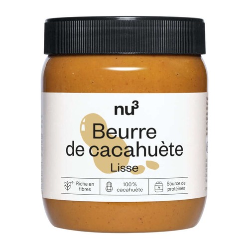 Nu3 Beurre de Cacahuète lisse 500g