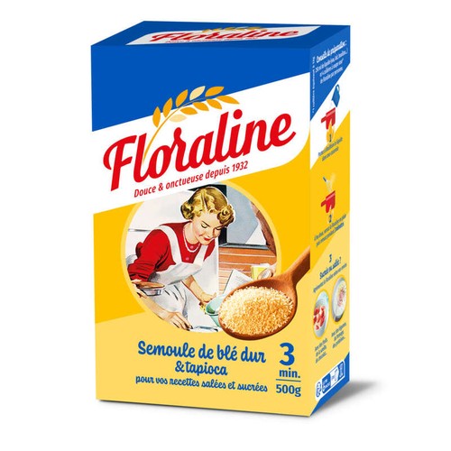 Floraline semoule de blé douce et onctueuse 500g