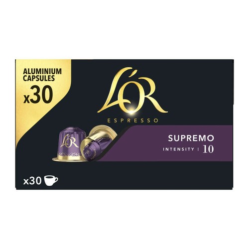 L’Or Espresso supremo café en capsules intensité 10 en capsules x30 - 156g