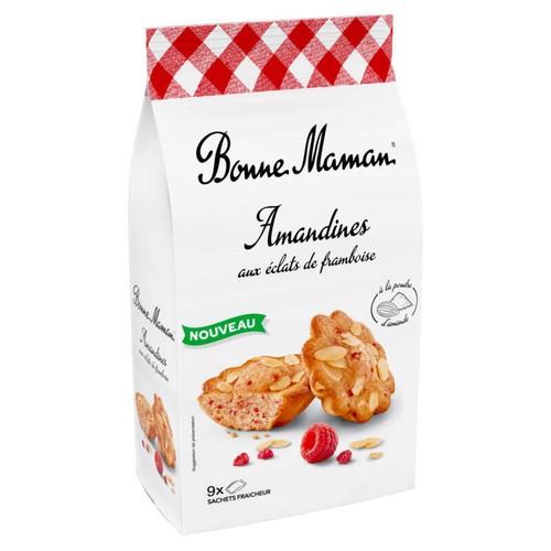 Bonne Maman Amandines aux éclats de framboise x9