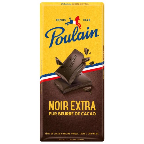 Poulain Chocolat Noir Extra Pur Beurre Cacao 200g