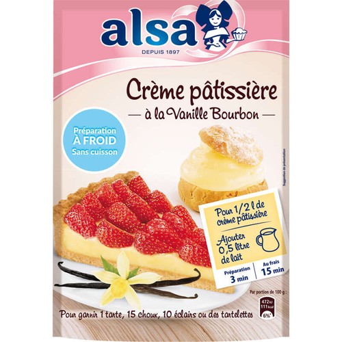 Alsa Prépération Crème Pâtissière à Froid 125g