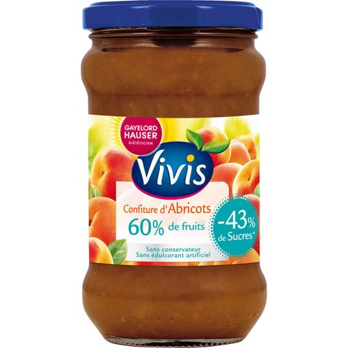 Gayelord Hauser Confiture D'Abricots, Fructose, -43% De Sucres 320g