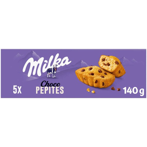 Milka Gâteaux Moelleux Pépites Choco 140g