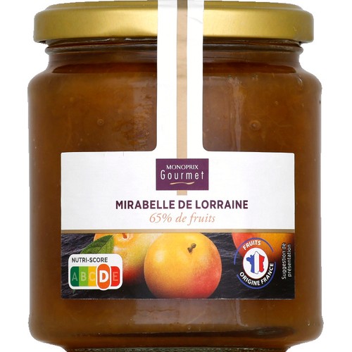 Monoprix Gourmet Confiture Mirabelle de Lorraine 330g