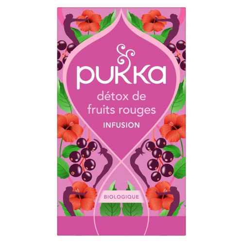 Pukka Merveilles de la nature Infusion Détox de Fruits Rouges Bio x20