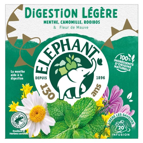 Eléphant Infusion Digestion Légère x20 32g