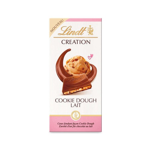 Lindt Tablette de chocolat CREATION Cookie Dough Lait 150g