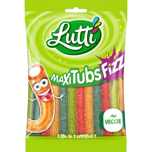 Lutti Bonbons Assortiments Fili-tubs XL Sans Gélatine 180g