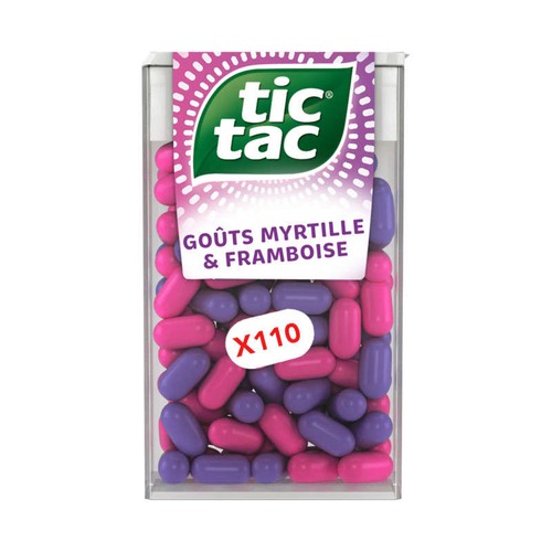 Tic Tac Bonbons Goûts Myrtille & Framboise x110