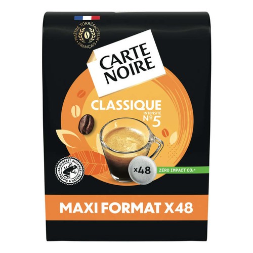 Carte Noire Café Classique, Maxi Format 48 dosettes, 336g