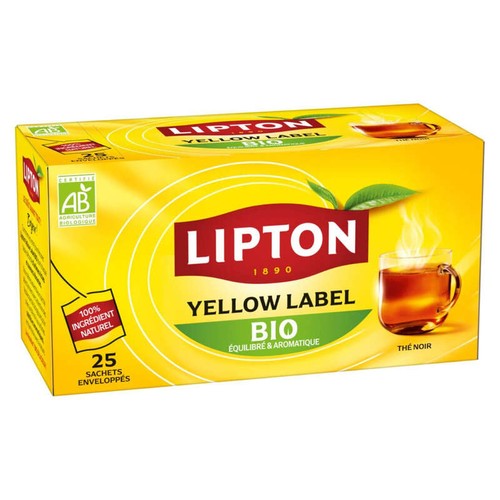 Lipton Yellow Label Bio en Sachets x25