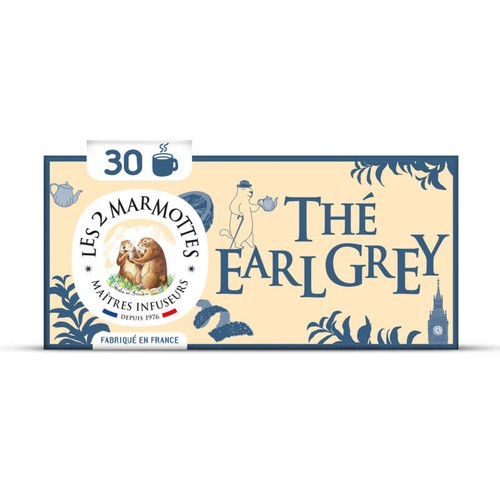 Les 2 Marmottes Thé Earl Grey x30,  50g
