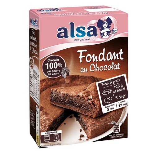 Alsa Préparation Gâteau Fondant Au Chocolat 320g