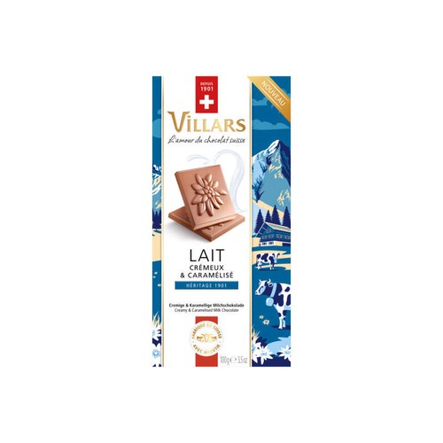 Villars Tablette Héritage 1901 Lait Crémeux et Caramélisé 100g