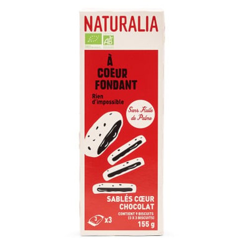 Naturalia Sablés Cœur Chocolat 155g