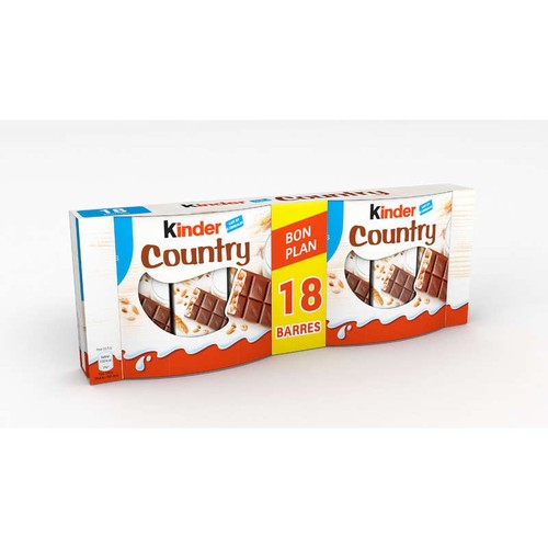 Kinder Country Barre Chocolatée et Céréales x18