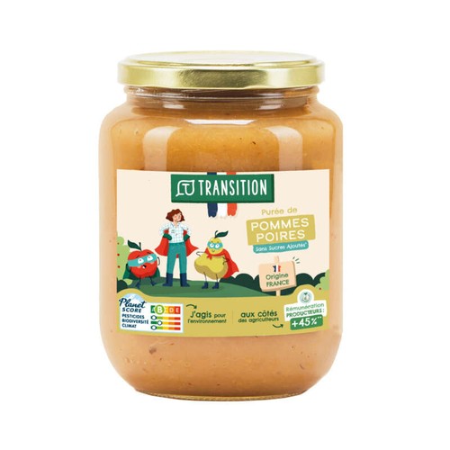 Transition Purée de pommes & poires 825g