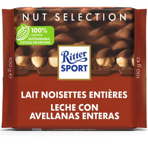 Ritter sport lait noisette 100g
