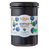 Saveurs & Fruits Confiture de myrtille aux fruits français 250g